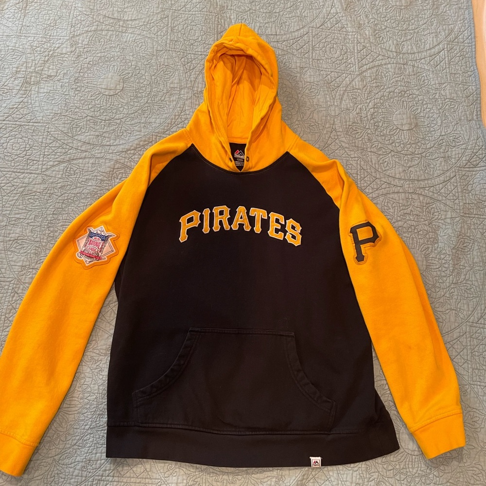 Two Pittsburgh Pirates sweatshirts. Both size large and stitched.